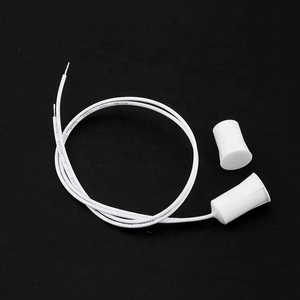 Cilindro empotrado Sensor de contacto magnético Plástico ABS Montaje empotrado con cable Sistema de seguridad para el hogar Instalación de ventana de puerta de pared del hogar - Product Image 4