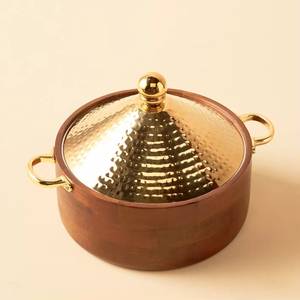 Calentador de Alimentos Metálico de Lujo con Tapa Abatible, Aislado, Duradero, Impermeable, Ecológico y Elegante, para Servir Buffet - Product Image 6