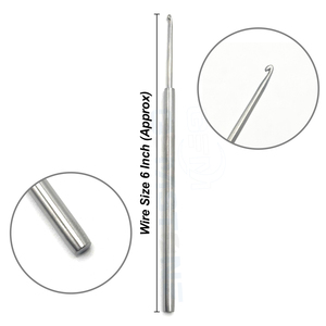 Professional Hair <b>Extension</b> Pulling Hook crochet Needle Stainless Steel <b>Micro</b> Ring Loop Tool for Hair <b>Extension</b> Installation - Product Image 1