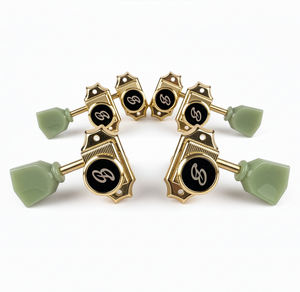 Afinadores con Bloqueo de Estilo Vintage BBSTONE Hechos en Corea, Dorados, Configuración 3+3, Relación 16:1, Llaves Tipo Tulipán para Guitarra Eléctrica Estilo Les Paul - Product Image 5