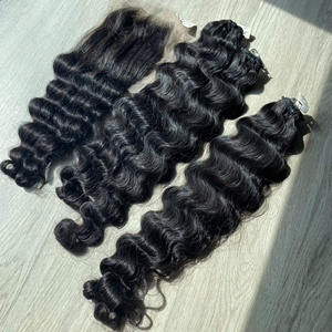 มัดผมมนุษย์ผมแท้สีธรรมชาติผมบริสุทธิ์จากเวียดนาม - Product Image 3