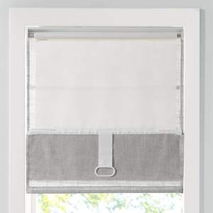 Prodotto personalizzabile per l'arredamento della casa con filtraggio di luce romana senza fili in miscela di lino intelligente - Product Image 5