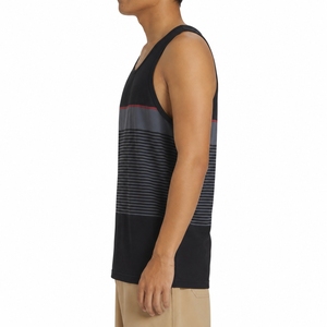 Débardeur de sport premium rayé pour homme, sans manches, séchage rapide, décontracté, été - Product Image 3