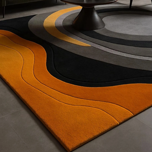 Alfombras de Lana Hechas a Mano con Diseño Moderno, Ecológicas, Antideslizantes y Aptas para Mascotas, Ideales para Oración, Viajes, Habitaciones Infantiles y de Adultos, Hoteles - Product Image 1