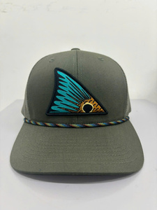 Casquettes de camionneur unisexes Injae Vina personnalisées avec patch tissé, respirantes, imperméables, ajustables, pour la chasse/la pêche en plein air, casquettes de pêche à 6 panneaux - Product Image 1