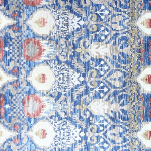 Tapis en laine à rayures noué à la main, sur mesure, multicolore, artisanal, pour les intérieurs modernes - Product Image 3