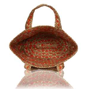 Sac fourre-tout bohème en jute tressé pour femme, couleur unie, écologique, idéal pour la plage, les voyages et le shopping quotidien - Product Image 2