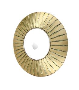 Espejo de Pared Metálico Moderno y Contemporáneo con Patrón Circular Multicolor, Hecho a Mano, Grosor Personalizado, Elegante para Bodas - Product Image 6