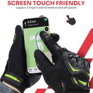 Guantes de Motocross para Carreras, de Cuero Genuino, Transpirables, Unisex, Impermeables, con Pantalla Táctil, Deportivos - Product Image 5