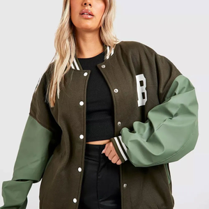 Chaqueta Varsity para Mujer, Nueva Colección 2026, Transpirable y Ligera, Material de Alta Calidad, Impresión de Logotipo Personalizado, MOQ Bajo, OEM - Product Image 1