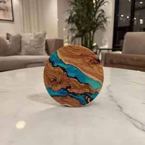 Sous-verres carrés en bois de noyer et d'érable de qualité supérieure, écologiques, taille et épaisseur personnalisables, design moderne pour la maison, l'hôtel, la restauration - Product Image 1