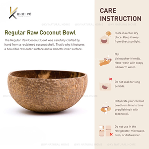 Artisanat vietnamien 100% écologique, couleur naturelle, bol vintage bohème en coquille de noix de coco brute pour servir les aliments - Product Image 4
