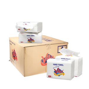 Serviettes en papier pour les mains super économiques, haute absorption, taille personnalisée, 1 pli, en pâte de bois vierge, pour hôtel et maison - Product Image 3