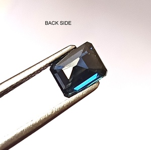 Saphir Teal Naturel Australien de 1 Carat, Facetté, Taille Émeraude, Non Chauffé, Non Traité, Translucide, Qualité Premium, Pierre Précieuse - Product Image 6