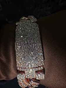 Pulsera de Plata de Ley 925 de Alta Calidad con Engaste de Moissanita VVS1, Dije Clásico Exquisito de la Suerte Unisex - Product Image 2