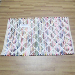 Tapis indien Chindi en coton et cuir de haute qualité Tapis Chindi tissé à la main réversible pour la décoration du salon Tapis recyclé d'Inde - Product Image 6