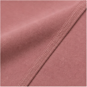 Camiseta de Mujer Color Rosa Polvoriento con Cuello en V, Manga Corta Raglán y Corte Holgado WTS-0141 - Product Image 6