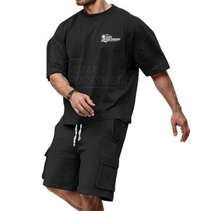 Ensemble décontracté pour homme, respirant et léger, tenue deux pièces pour l'été, ensemble de shorts streetwear en vente - Product Image 6