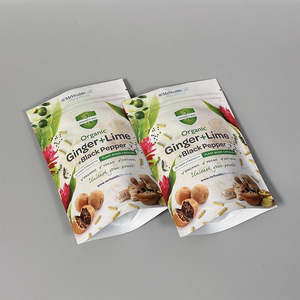 Bolsa personalizada tipo stand-up para envasado de dulces |   Material Plástico Laminado |   Cierre de cremallera, con ranura para desgarro, brillante o mate |   Vietnam - Product Image 6