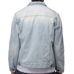 Men's Black <b>Denim</b> <b>Jacket</b> Casual Washed Cotton Turn-down Collar Single Breasted Regular Fit Autumn Wear - Product Image 6