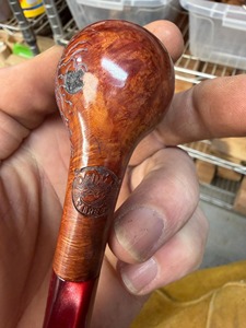 Pipa de Fumar de Madera Hecha a Mano, Pipa de Tabaco de Madera Natural, Accesorio Decorativo Vintage de Colección por AALIYAN IMPEX - Product Image 3