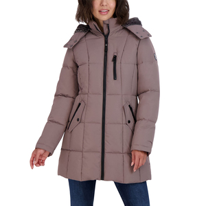 Hot Selling <b>Winter</b> Solid Color Zipper Breathable Customized <b>Long</b> Puffer <b>Jacket</b> for Women Low Price - Product Image 3