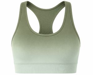 เสื้อชั้นในกีฬาสำหรับผู้หญิงแบบ Racerback รองรับแรงกระแทกสูง แผ่นรองถอดได้ ระบายอากาศได้ดี ผลิตจากผ้า Spandex/Polyester เป็นมิตรต่อสิ่งแวดล้อม ตกแต่งด้วยผ้าตาข่าย - Product Image 5