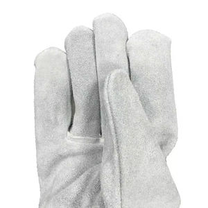Guantes de Trabajo de Seguridad de Cuero Vacuno de Primera Calidad, Grado AB, Resistentes, con Protección para el Pulgar, Sin Forro, Cómodos y de Alta Calidad para Uso Industrial - Product Image 4