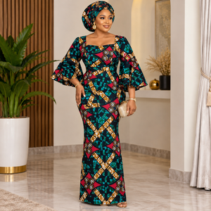 Ankara Wax Print Organza Textile Fabric Eco-Friendly African Fashion for Women Dresses Skirts Tops Apparel Curtains Toys Crafts - Product Image 2