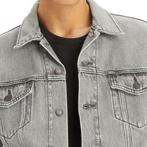 Unique Style <b>Men</b> <b>Denim</b> <b>Jacket</b> New Style Street Color Black Color With Fur Fall Winter Season in Good Design <b>Jacket</b> For <b>Men</b> - Product Image 5
