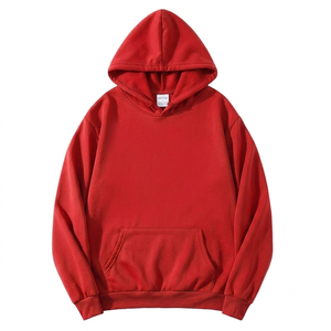 เสื้อฮู้ดดี้สีเขียวมะกอกแบบยูนิเซ็กซ์ แขนยาว ทรงหลวม สีพื้น ผ้าฝ้ายฟลีซ 100% สำหรับผู้ใหญ่ ใส่ได้ทุกฤดู - Product Image 2
