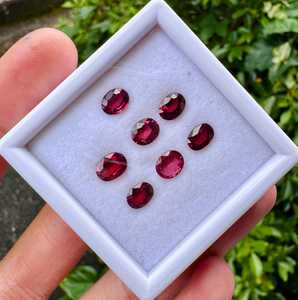 พลอยโรโดไลต์ธรรมชาติสีม่วงแดงสำหรับทำเครื่องประดับ หินประจำเดือนมกราคม ขายส่งพลอย Zubed Gems Jewelrs Third - Product Image 6