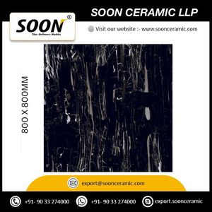 กระเบื้องปูพื้นพอร์ซเลนเนื้อแมท RIVER SMOKE BLACK ขนาด 800 x 800 มม. ดีไซน์แบบชนบท ป้องกันแบคทีเรีย กันลื่น สำหรับภายนอกอาคาร จากโรงงานโดยตรง - Product Image 5