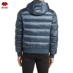 Chaqueta acolchada de diseño personalizado para hombre con logotipo personalizado, cierre de cremallera, tela transpirable y cómoda - Product Image 4