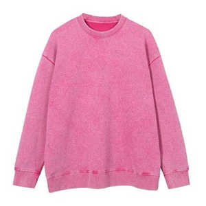 เสื้อสเวตเชิ้ตแบบสวมหัวทรงพูลโอเวอร์ ล้างสีแบบแอซิดวอช ผลิตตามสั่ง (OEM/ODM) ผ้าคอตตอนผสมคุณภาพพรีเมียม ผู้ผลิตเสื้อผ้าสตรีทแวร์ - Product Image 1