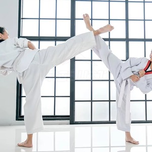 Ceintures d'arts martiaux, karaté, BJJ, extensibles, respirantes, légères, vente en gros, service OEM, logo personnalisé, matériau polyester/coton - Product Image 4
