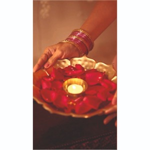 Handcrafted Decorative Brass Finish Lotus Urli Bowl Traditional Indian Festive Decor Luxury <b>Flower</b> Pot for Hotel Home Decoration - Product Image 1