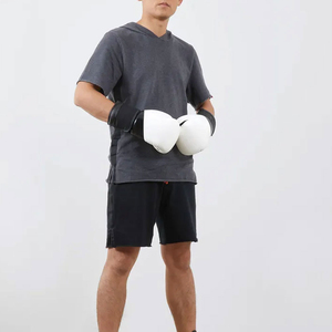 Derniers modèles de gants de boxe d'entraînement en plein air personnalisés, en cuir de haute qualité, respirants, avec fermeture auto-agrippante - Product Image 4