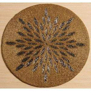 Bohemian Handmade Kitchen Table Decor Table Coasters Mats <b>Set</b> Beaded Round <b>Placemats</b> Office - Product Image 6