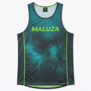 ชุดบาสเก็ตบอลฤดูร้อน MALUZA ลายพิมพ์ทันสมัย ระบายอากาศได้ดี ไซส์พลัส เสื้อกีฬาแขนกุดและกางเกงขาสั้นออกกำลังกาย - Product Image 1