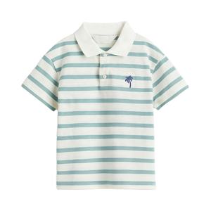 Camisetas personalizables de 100% algodón con cuello redondo estilo informal de secado rápido tejido de punto y polos para niños de alta calidad - Product Image 1