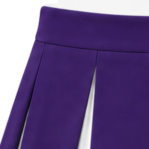Jupe plissée pour femme, taille haute, violet foncé, blanc, noir, pour cheerleading, performance sportive, danse, uniforme de cheerleading - Product Image 4