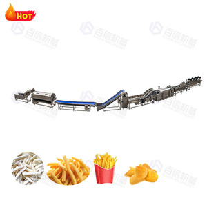 Ligne de production automatique de frites Machine de fabrication de frites de pommes de terre de haute qualité Chauffage diesel au gaz Lignes de frites - Product Image 2