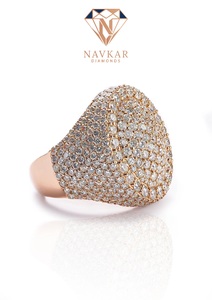 Bague de fiançailles en moissanite pour femme, coupe ronde VVS, bijoux fins, en promotion, au meilleur prix du marché - Product Image 4
