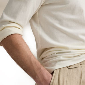 Nouveau T-shirt Homme Classique en Jersey Tricoté Effet Suédé Séchage Rapide Personnalisable Doux Confortable Décontracté Manches Courtes Renforcé - Product Image 5