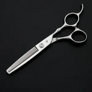 กรรไกรตัดผมมืออาชีพ J2 ผลิตจากเหล็กกล้าไร้สนิมญี่ปุ่น ชุดกรรไกรตัดผมสำหรับอุปกรณ์ร้านทำผมและจัดแต่งทรงผม - Product Image 5