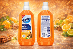 Sunlight Bioshield <b>floor</b> cleaner cinnamon and orange 1kg x 12 Bottles - Product Image 2