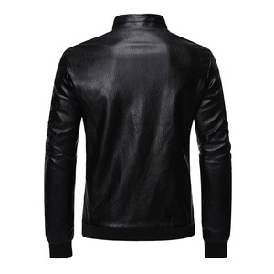Chaqueta de Cuero de Alta Calidad para Hombre, Chaqueta de Cuero Punk con Cuello Alto a la Moda - Product Image 6