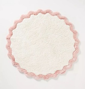 Alfombra de Baño Redonda con Borde Festoneado, 100% Algodón, Suave, Absorbente, Lavable, Decorativa, Venta al Por Mayor OEM - Product Image 6