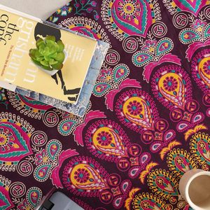 Tapiz Redondo Indio Mandala para Colgar en la Pared, Estilo Hippie Bohemio Gitano, Manta Redonda de Playa, Tapiz Decorativo de Algodón para Yoga - Product Image 5